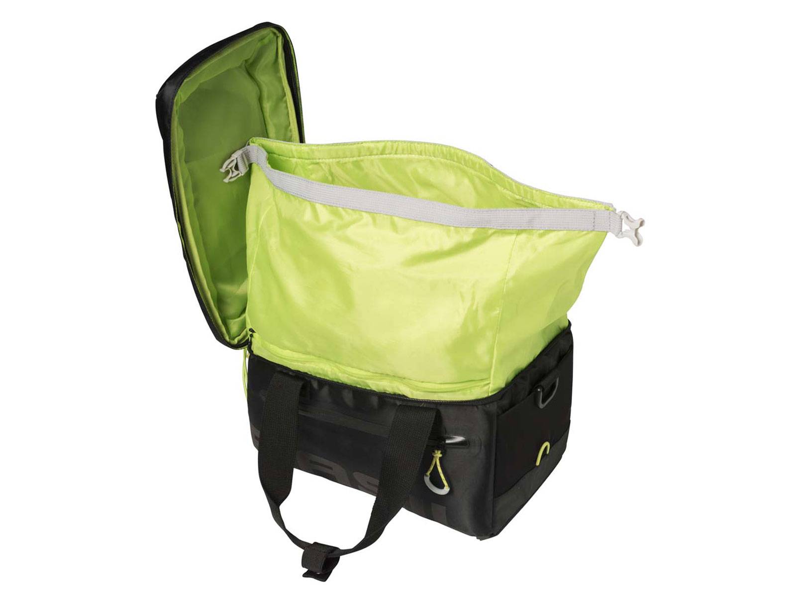 Basil bagagedragertas Miles, zwart lime - Afbeelding 2