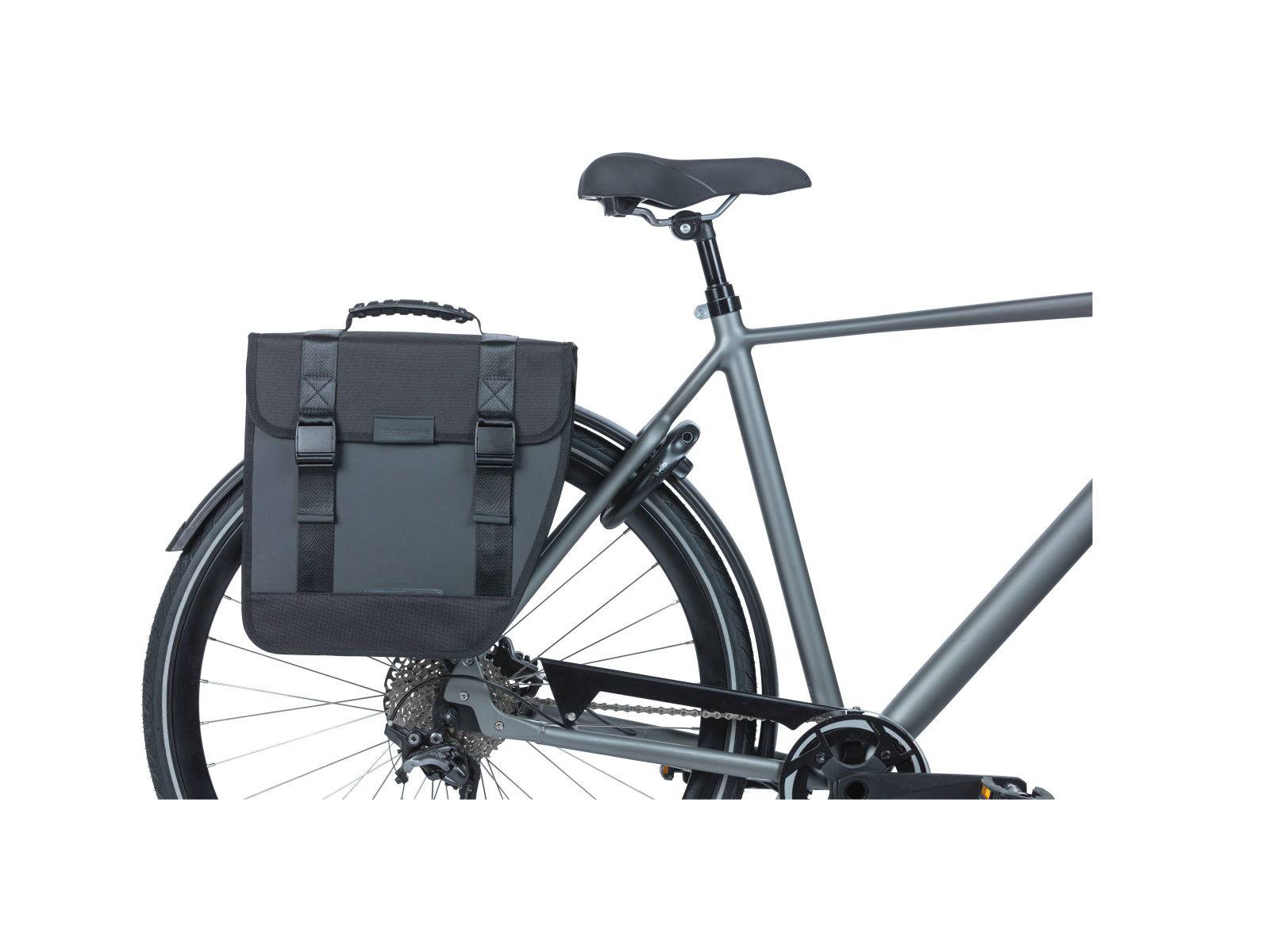 Basil enkele fietstas Waterproof Tour zwart rechts - Afbeelding 6