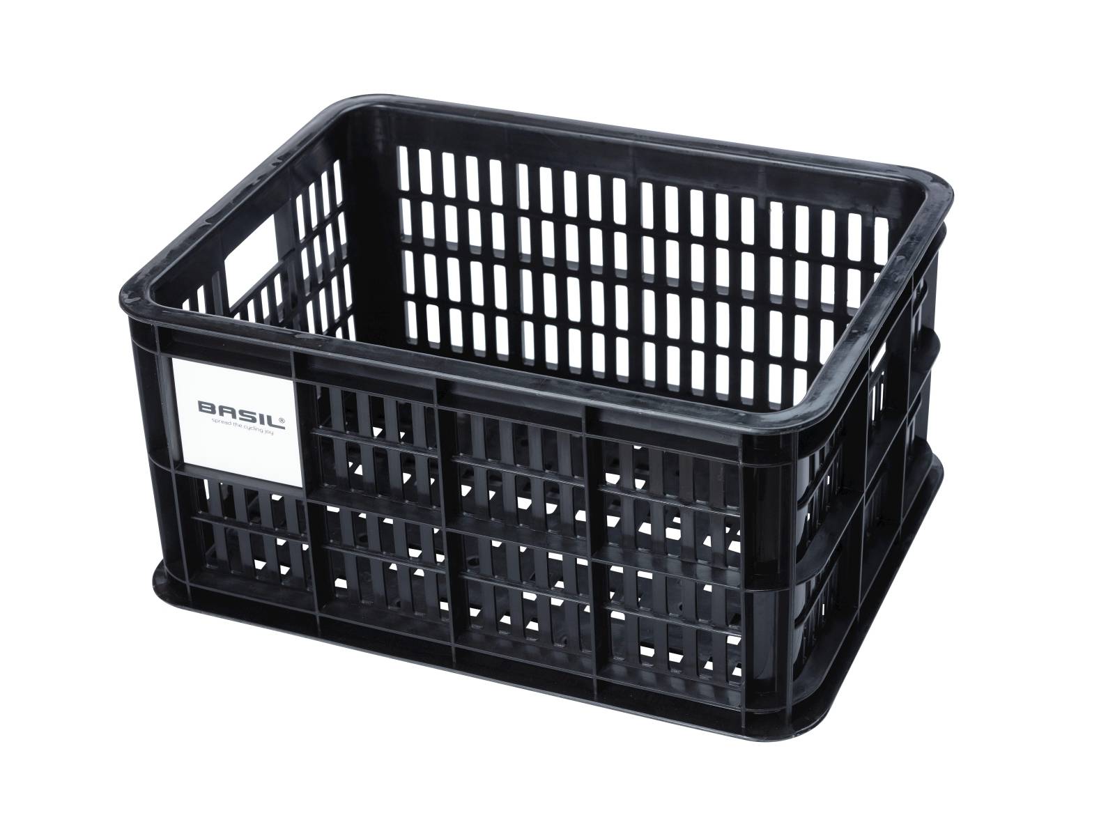 Basil fietskrat S black 17.5L recycled