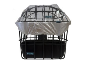 Regenhoes dierenfietsmand voorop Luna