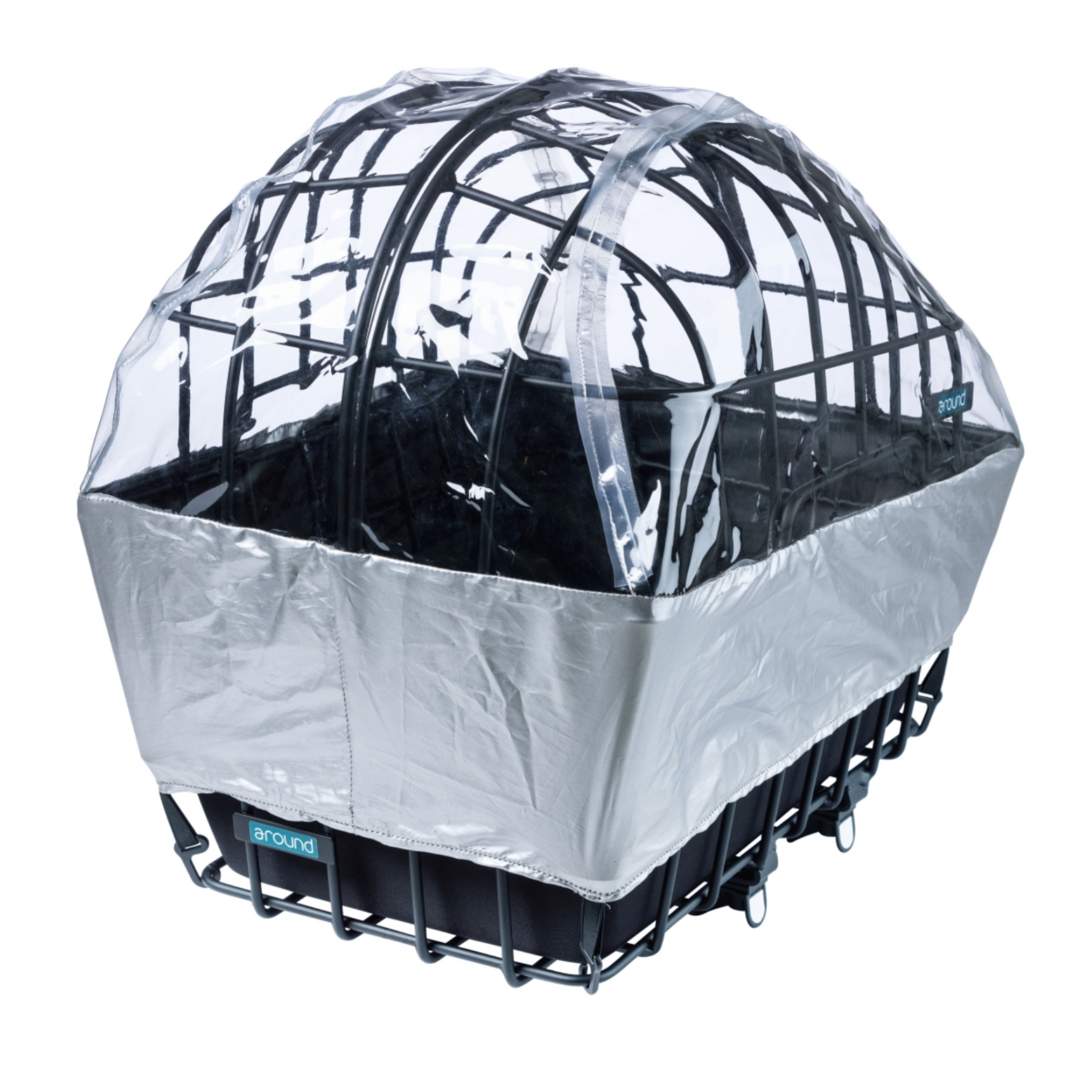 Regenhoes dierenfietsmand achterop Luna XL